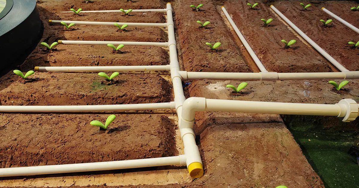 PVC irrigation system